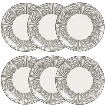 Maisons Du Monde Vaisselle De Noël Assiette Plate En Grès Blanc Motifs à Pois - Lot De 6 5 Maisons Du Monde Vaisselle De Noël Assiette Plate En Grès Blanc Motifs à Pois - Lot De 6 – Image 5