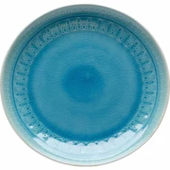 Kare Design Assiettes Plates Assiette Plate En Grès Bleu D27 - Lot De 4 -Assiettes Soldes Magasin assiette plate en gres bleu d27 lot de 4 2