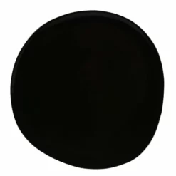 Sibo Homeconcept Assiettes Plates Assiette Plate En Grès De Table Noir 27 Cm - Lot De 6