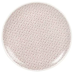 Maisons Du Monde Assiettes Plates Assiette Plate En Grès Ivoire Et Terracotta - Lot De 6