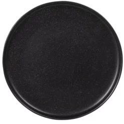 Maisons Du Monde Assiettes Plates Assiette Plate En Grès Noir - Lot De 6