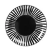Maisons Du Monde Assiettes Plates Assiette Plate En Grès Noir Et Blanc - Lot De 6