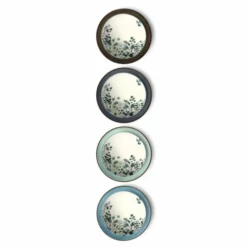 Medard De Noblat Assiettes Plates Assiette Plate En Grès Vert/Bleu -Assiettes Soldes Magasin assiette plate en gres vert bleu 3