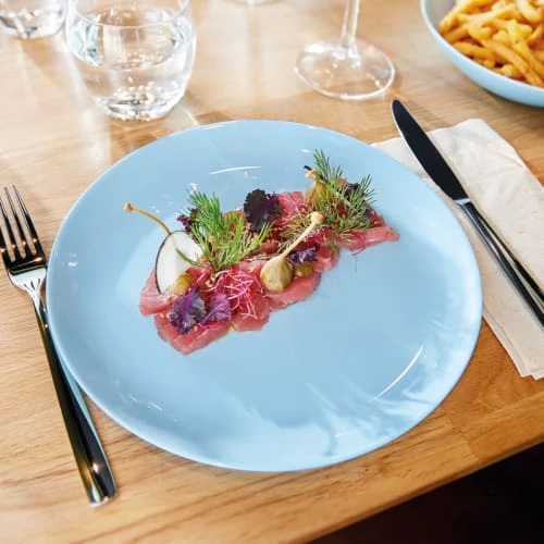 Luminarc Assiettes Plates Assiette Plate En Opale Bleu D27cm 2 Luminarc Assiettes Plates Assiette Plate En Opale Bleu D27cm – Image 2