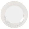 Maisons Du Monde Assiettes Plates Assiette Plate En Porcelaine Blanche à Bord Doré - Lot De 6