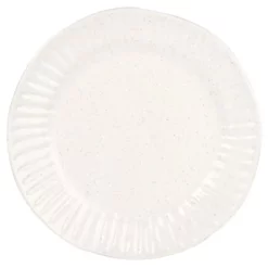 Maisons Du Monde Assiettes Plates Assiette Plate En Porcelaine Grise - Lot De 6