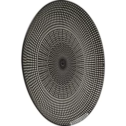 Kare Design Assiettes Plates Assiette Plate En Porcelaine Noire Et Blanche D26 - Lot De 4 -Assiettes Soldes Magasin assiette plate en porcelaine noire et blanche d26 lot de 4 4