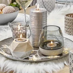 Maisons Du Monde Vaisselle De Noël Assiette Plate En Verre Coloris Champagne D 28 Cm - Lot De 6 -Assiettes Soldes Magasin assiette plate en verre coloris champagne d 28 cm 1000 13 8 164131 5