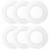 Maisons Du Monde Assiettes Plates Assiette Plate En Verre D 25 Cm - Lot De 6
