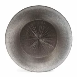 Maisons Du Monde Vaisselle De Noël Assiette Plate En Verre Gris D 28 Cm - Lot De 6