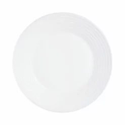 Luminarc Assiettes Plates Assiette Plate En Verre Opale Extra Résistant D25cm