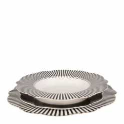 Mathilde M Assiettes Plates Assiette Plate Gris Foncé D27,5cm -Assiettes Soldes Magasin assiette plate gris fonce d27 5cm 3