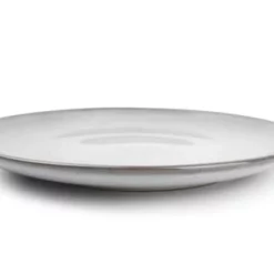 ONA Assiettes Plates Assiette Plate Gris Ø 26cm - Lot De 4 -Assiettes Soldes Magasin assiette plate gris oe 26cm lot de 4 2
