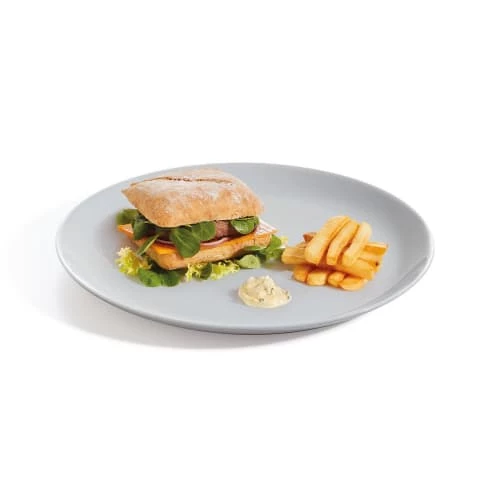 Luminarc Assiettes Plates Assiette Plate Grise En Verre Opale Extra Résistant D25cm 2 Luminarc Assiettes Plates Assiette Plate Grise En Verre Opale Extra Résistant D25cm – Image 2