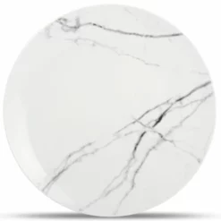 Salt&Pepper Assiettes Plates Assiette Plate Marbre Ø 26,5cm - Set De 4