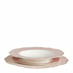 Mathilde M Assiettes Plates Assiette Plate Rose D27,5cm -Assiettes Soldes Magasin assiette plate rose d27 5cm 3