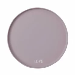 Design Letters Assiettes Plates Assiette Porcelaine Lavande D22cm