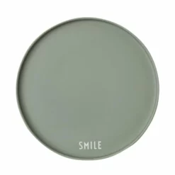 Design Letters Assiettes Plates Assiette Porcelaine Verte D22cm