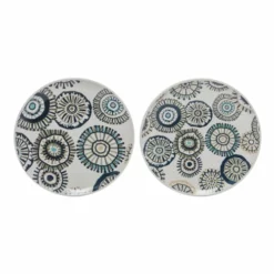 Sia Deco Assiettes à Dessert Assiettes Candy Rondes - Lot De 2