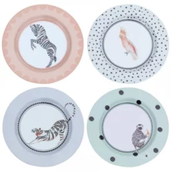 Yvonne Ellen Assiettes Plates Assiettes En Mélamine D26cm - Lot De 4