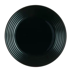 Luminarc Assiettes Plates Grande Assiette Plate Noire D27cm