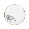 Lo De Manuela Assiettes Plates Grande Assiette Porcelaine De Limoges Tigre 26,5 Cm