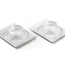 GEFU Assiettes De Présentation Lot De 2 Coquetiers En Acier Inoxydable Argent