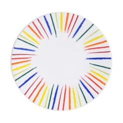 Little Marcel Assiettes à Dessert Lot De 6 - Assiette à Dessert 20.5 Cm Multicolore En Grès