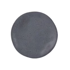 Table Passion Assiettes à Dessert Lot De 6 - Assiette à Dessert Granit 20 Cm En Grès Gris