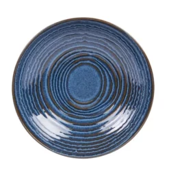 Table Passion Assiettes Creuses Lot De 6 - Assiette Creuse 22 Cm En Faïence Bleu