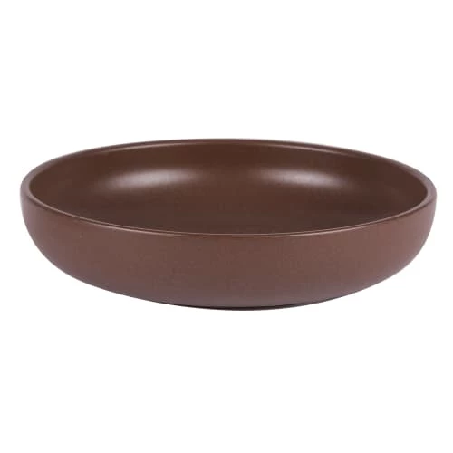 Table Passion Assiettes Creuses Lot De 6 - Assiette Creuse Chocolat 22 Cm En Grès Marron 2 Table Passion Assiettes Creuses Lot De 6 - Assiette Creuse Chocolat 22 Cm En Grès Marron – Image 2