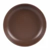 Table Passion Assiettes Creuses Lot De 6 - Assiette Creuse Chocolat 22 Cm En Grès Marron