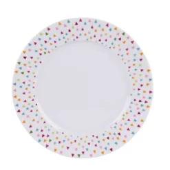 Table Passion Assiettes Plates Lot De 6 - Assiette Plate 27 Cm En Porcelaine Blanc