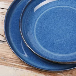 Table Passion Assiettes Plates Lot De 6 - Assiette Plate Cobalt 26 Cm En Grès Bleu -Assiettes Soldes Magasin lot de 6 assiette plate cobalt 26 cm en gres bleu 2