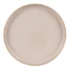 Table Passion Assiettes Plates Lot De 6 - Assiette Plate Sable 26 Cm En Grès Beige