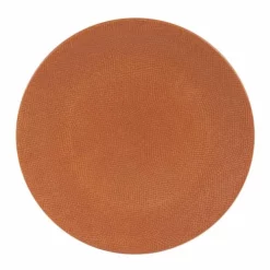Table Passion Assiettes Plates Lot De 6 - Assiette Plate Terra 27 Cm En Grès Orange