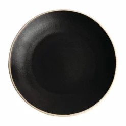 Olympia Assiettes Plates Lot De 6 Assiettes 27 Cm Noire