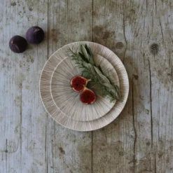 Novastyl Lot De 6 Assiettes à Dessert En Porcelaine Sable D21cm -Assiettes Soldes Magasin lot de 6 assiettes a dessert en porcelaine sable d21cm 2