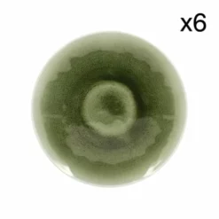 Now’s Home Lot De 6 Assiettes à Dessert Vertes