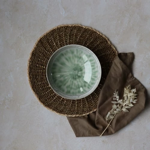 Novastyl Assiettes Creuses Lot De 6 Assiettes Calotte En Porcelaine émaillée Verte D21,5cm 3 Novastyl Assiettes Creuses Lot De 6 Assiettes Calotte En Porcelaine émaillée Verte D21,5cm – Image 3