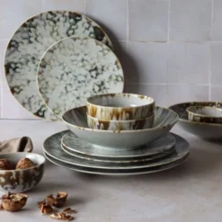 Novastyl Lot De 6 Assiettes Creuses En Porcelaine 21cm -Assiettes Soldes Magasin lot de 6 assiettes creuses en porcelaine 21cm 5