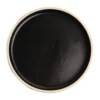Olympia Lot De 6 Assiettes Plates Bord Droit 180 Mm Noire