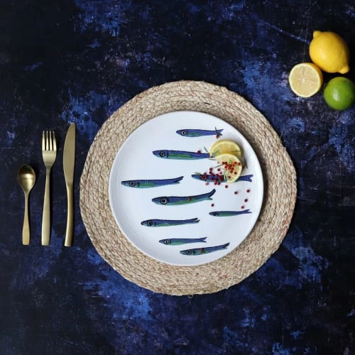 Novastyl Lot De 6 Assiettes Plates En Faïence D27cm 3 Novastyl Lot De 6 Assiettes Plates En Faïence D27cm – Image 3