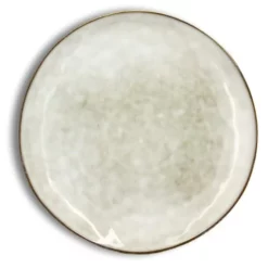 OGO Living Vaisselle De Noël Lot De 6 Assiettes Plates En Grès Gris 27,5cm