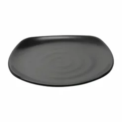 Kristallon Lot De 6 Assiettes Plates Noire 250 Mm