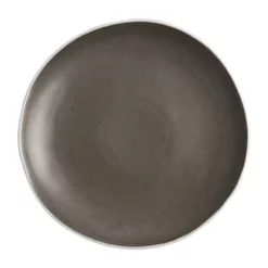 Olympia Lot De 6 Assiettes Plates Ø205 Mm Gris