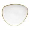 Olympia Kiln Assiettes Plates Lot De 6 Assiettes Triangulaires Couleur Craie Ø 230mm