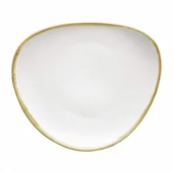 Olympia Kiln Assiettes Plates Lot De 6 Assiettes Triangulaires Couleur Craie Ø165mm