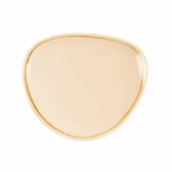 Olympia Kiln Assiettes Plates Lot De 6 Assiettes Triangulaires Couleur Sable 16,5 Cm