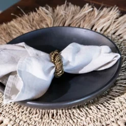 Bazar Bizar Assiettes Plates Petite Assiette En Terracotta Noire -Assiettes Soldes Magasin petite assiette en terracotta noire 2